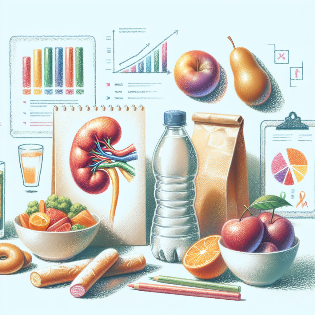 Pastelková ilustrace znázorňující téma: Zdraví a výživa