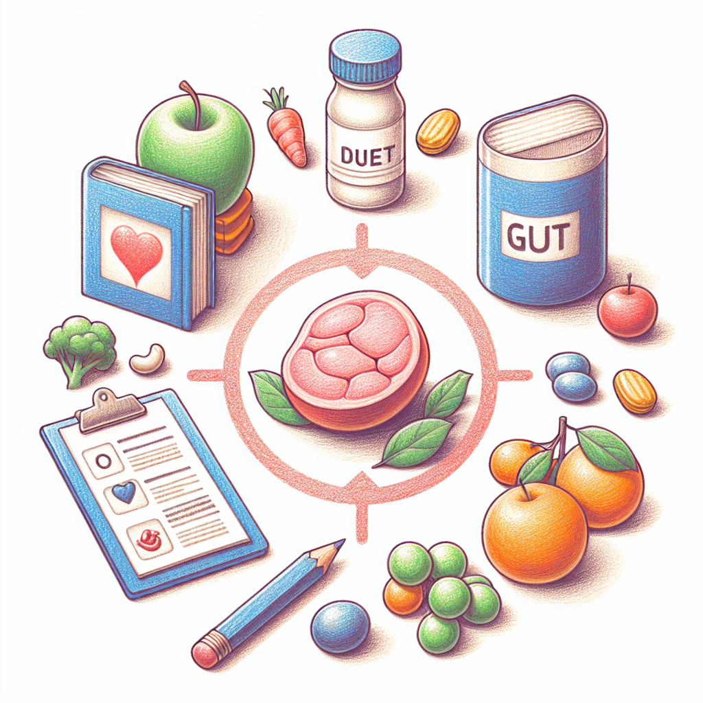 Pastelková ilustrace znázorňující téma: Diety a zdraví