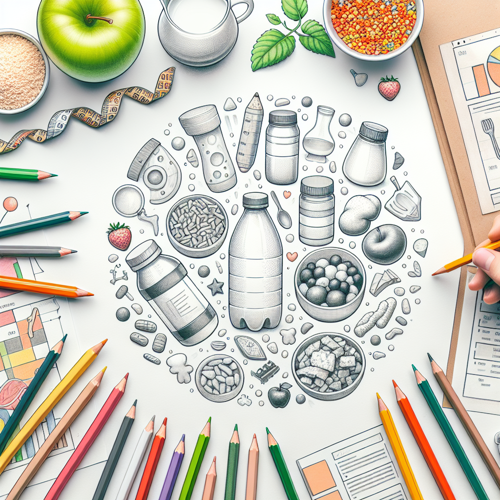 Pastelková ilustrace znázorňující téma: Dětská výživa
