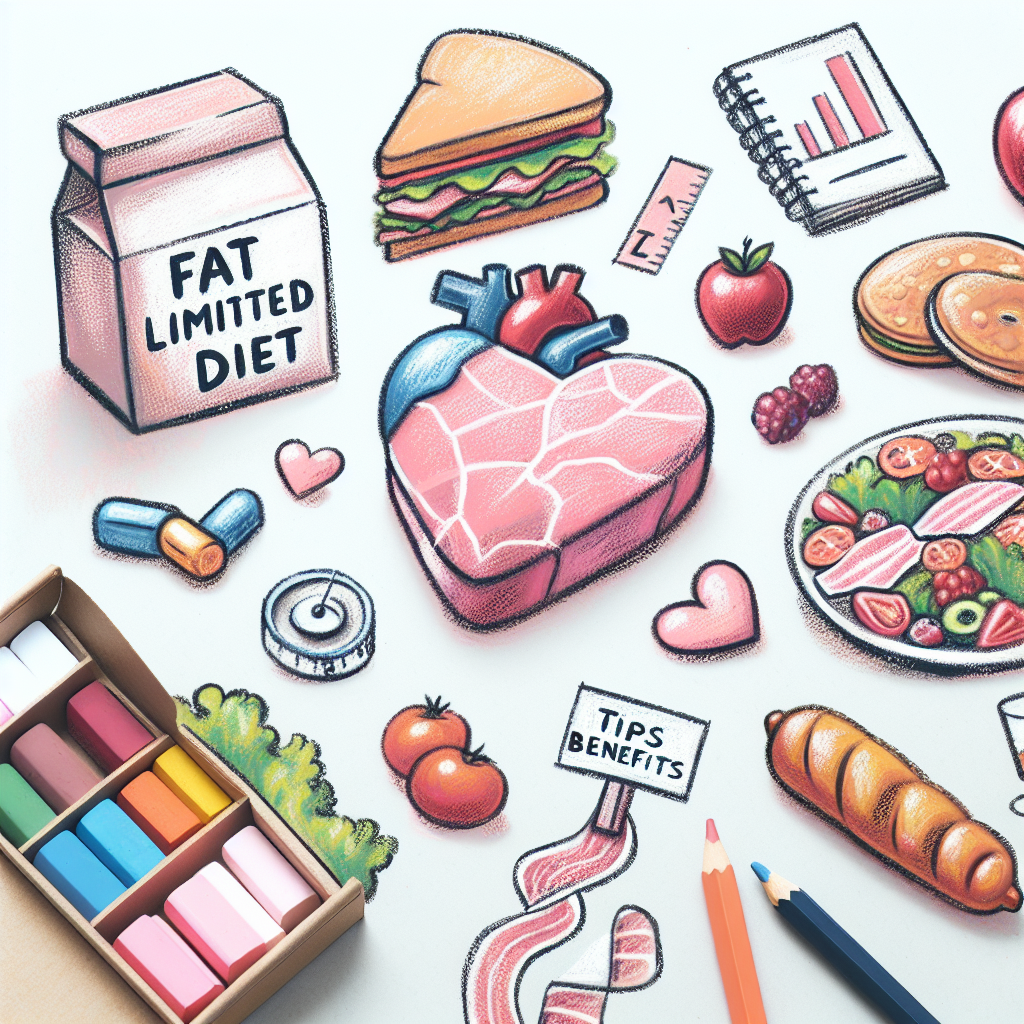 Pastelková ilustrace znázorňující téma: Diety