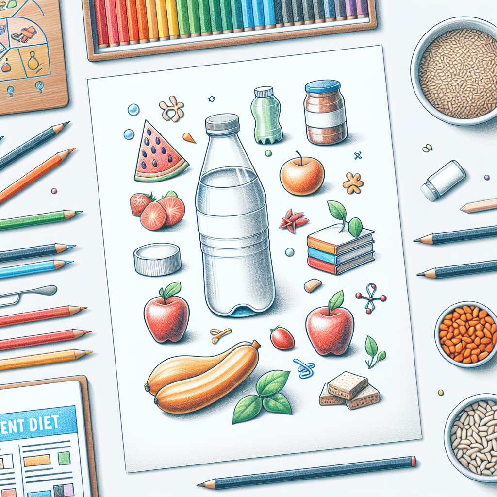 Pastelková ilustrace znázorňující téma: Stravování