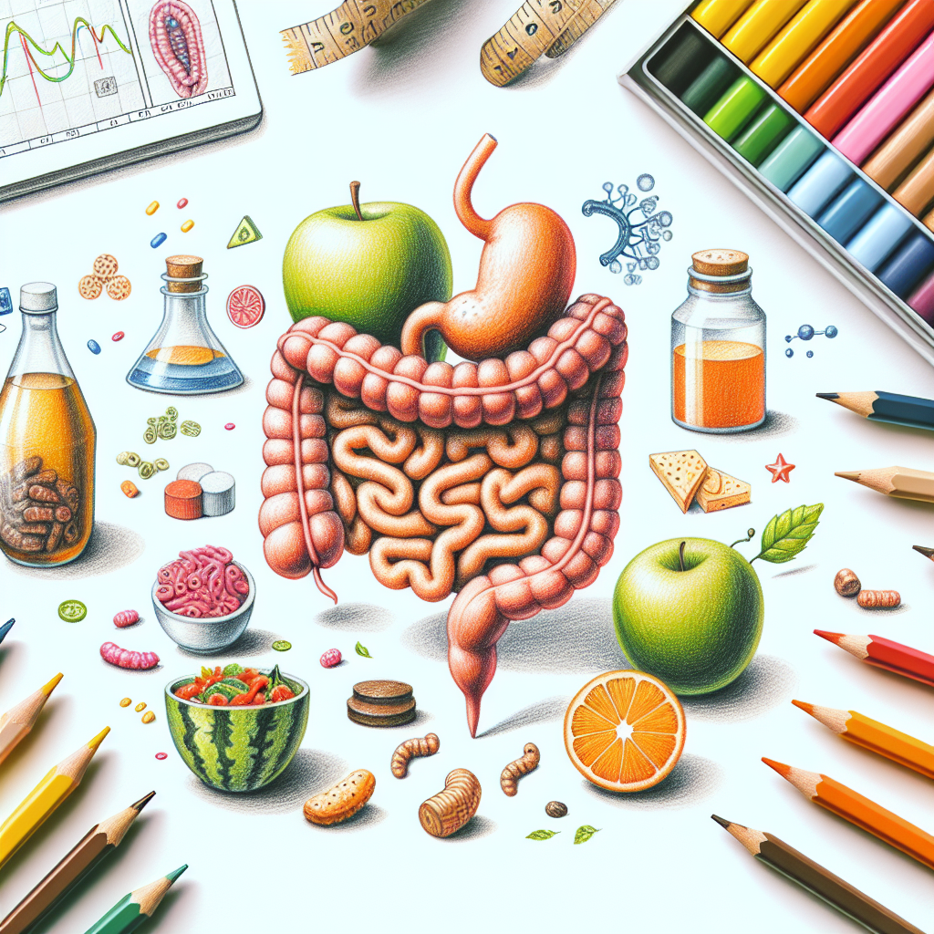 Pastelková ilustrace znázorňující téma: Zdraví a výživa