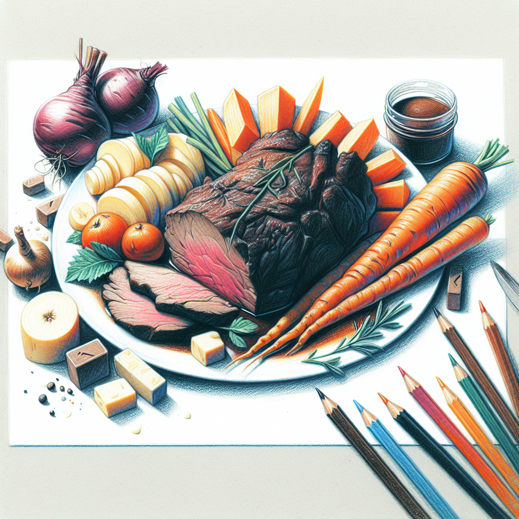 Pastelková ilustrace znázorňující téma: Recepty