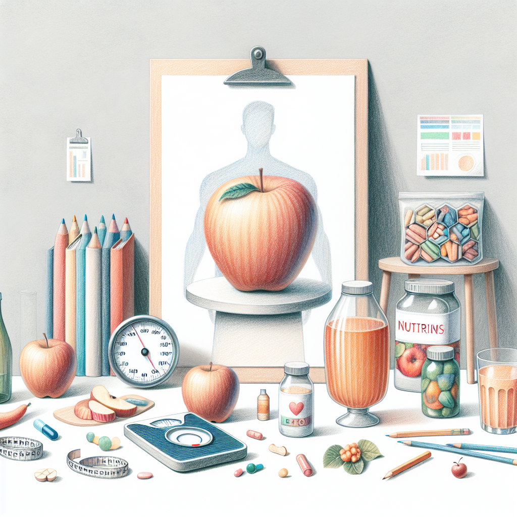Pastelková ilustrace znázorňující téma: Diety
