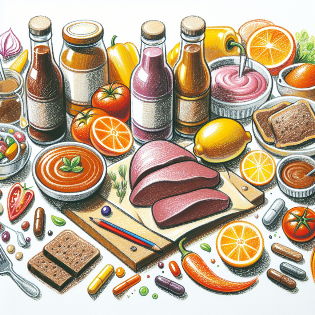 Pastelková ilustrace znázorňující téma: Tradiční česká kuchyně