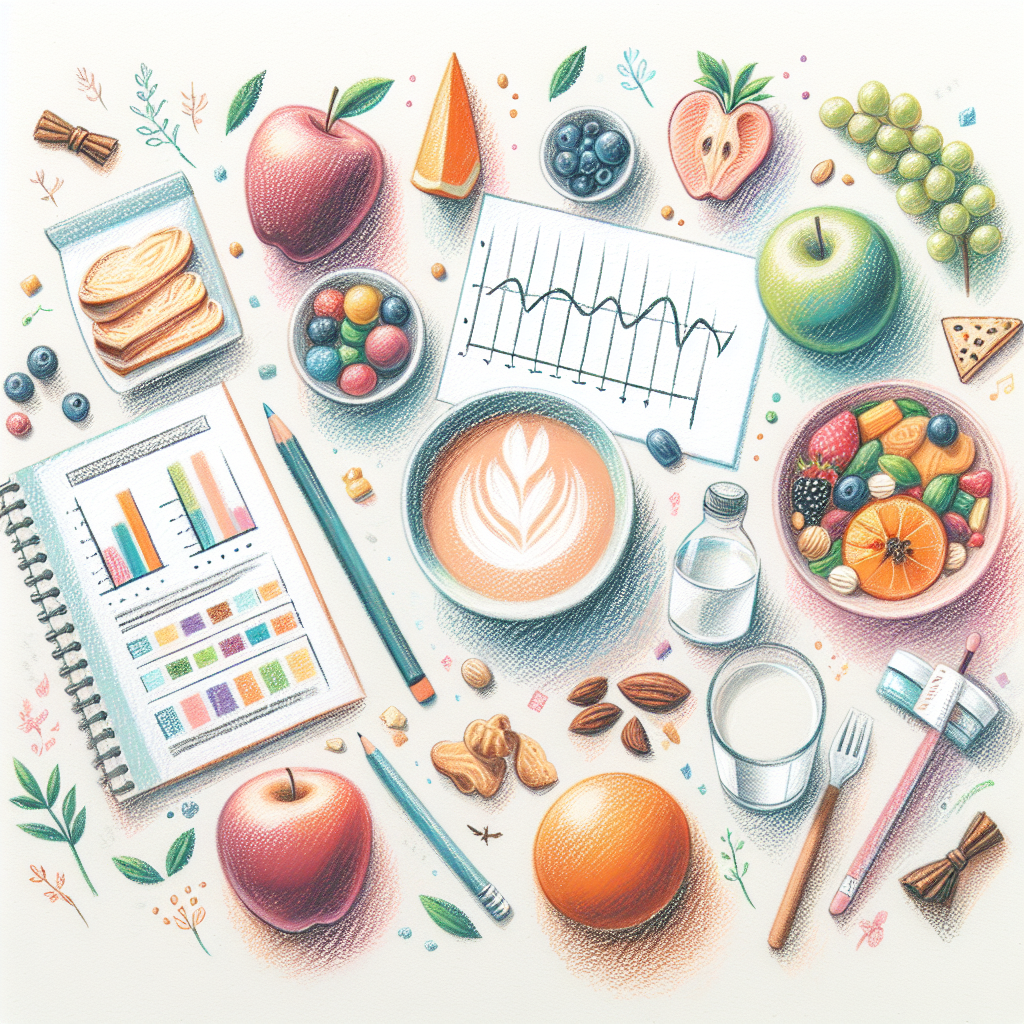 Pastelková ilustrace znázorňující téma: Výživa