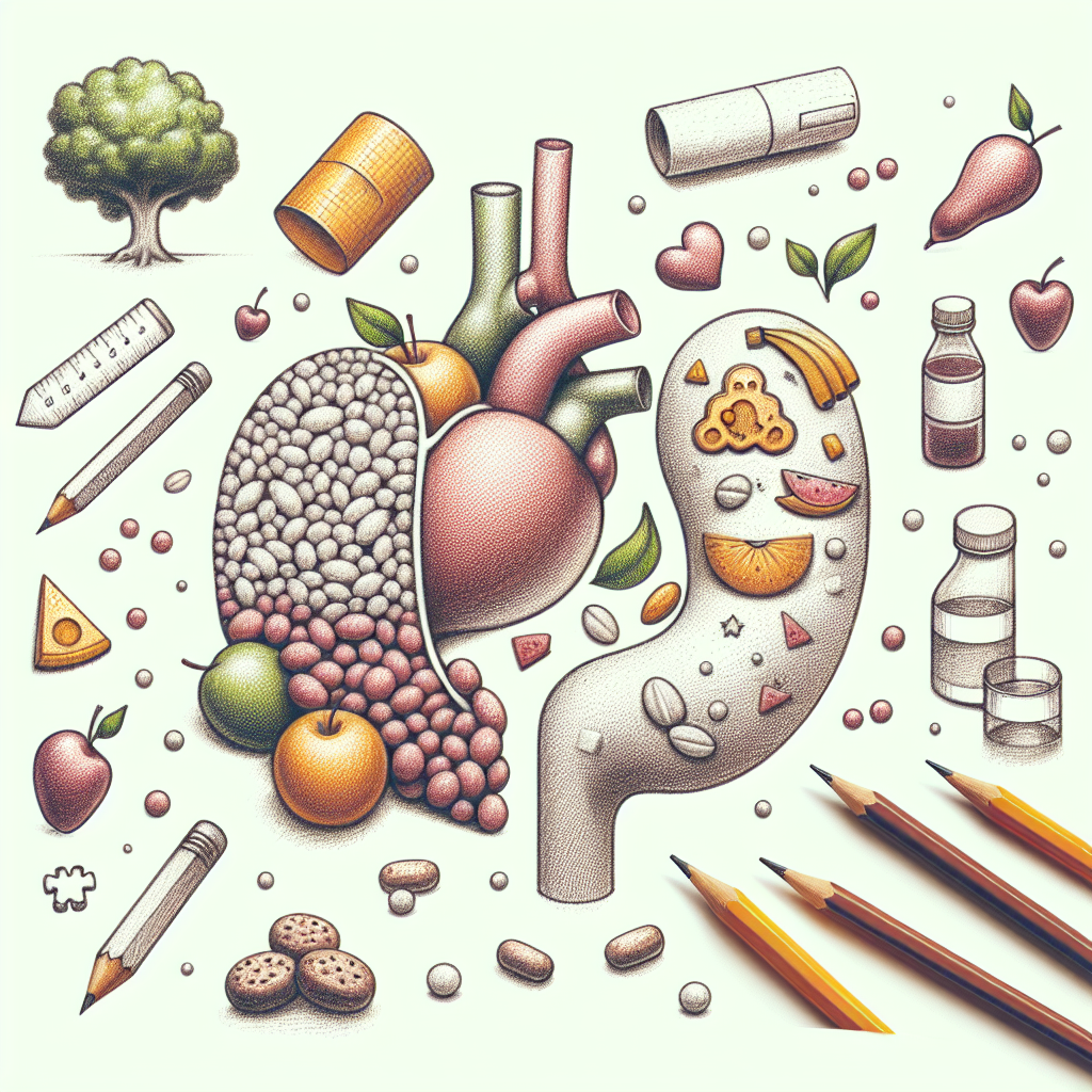 Pastelková ilustrace znázorňující téma: Zdravá strava