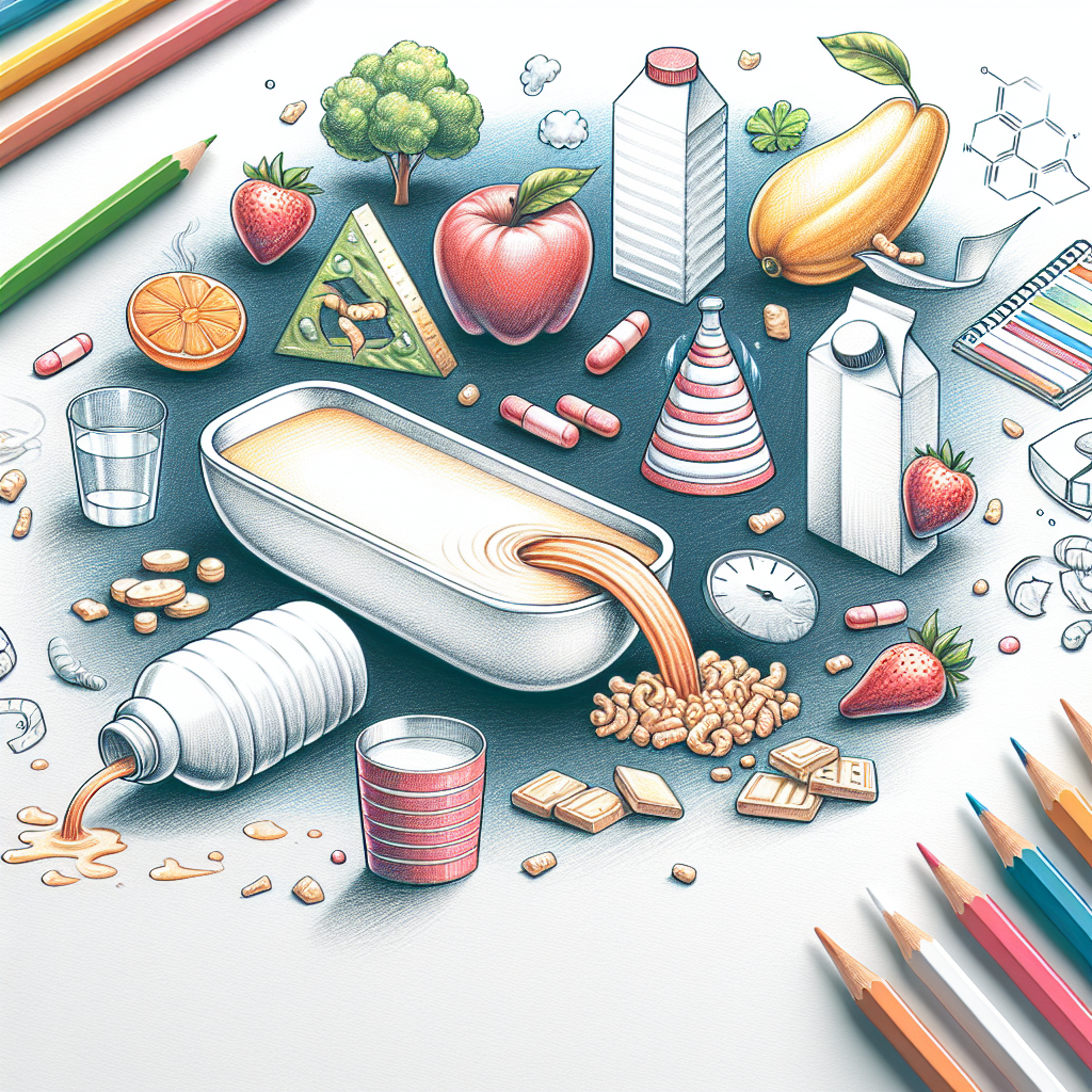 Pastelková ilustrace znázorňující téma: Zdraví a výživa