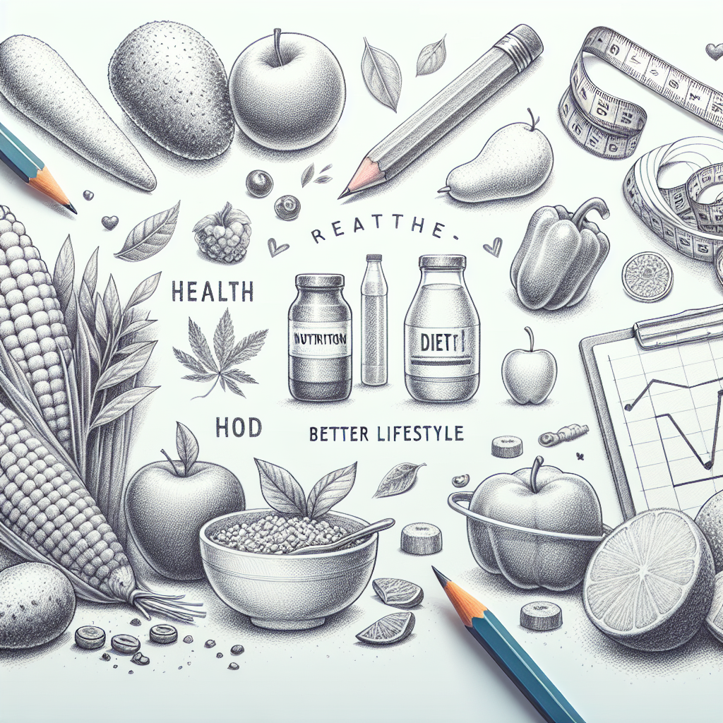 Pastelková ilustrace znázorňující téma: Zdravá výživa