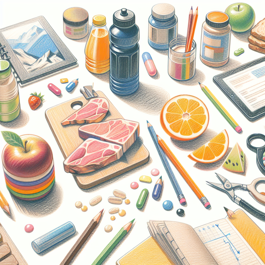 Pastelková ilustrace znázorňující téma: Turistika