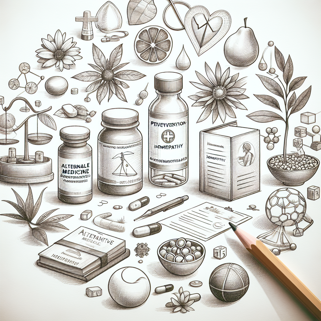 Pastelková ilustrace znázorňující téma: Alternativní medicína