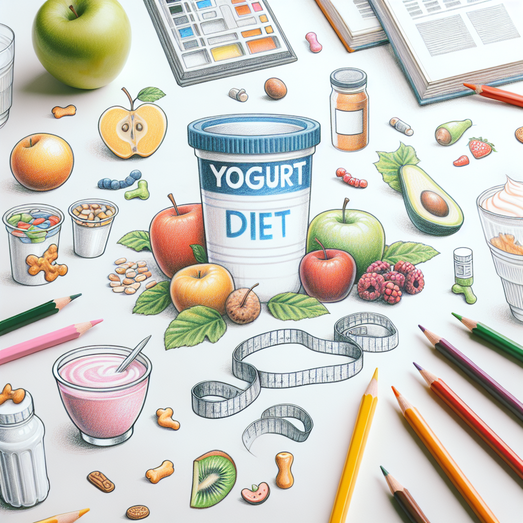 Pastelková ilustrace znázorňující téma: Výživové diety