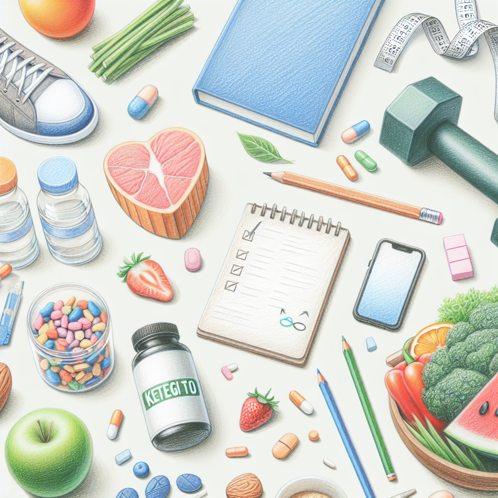 Pastelková ilustrace znázorňující téma: Keto dieta