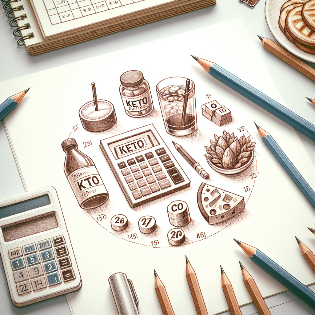 Pastelková ilustrace znázorňující téma: Keto dieta