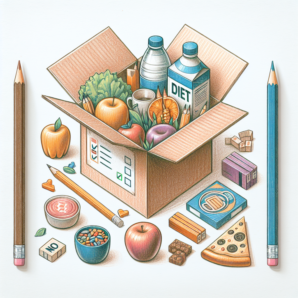 Pastelková ilustrace znázorňující téma: Stravovací návyky