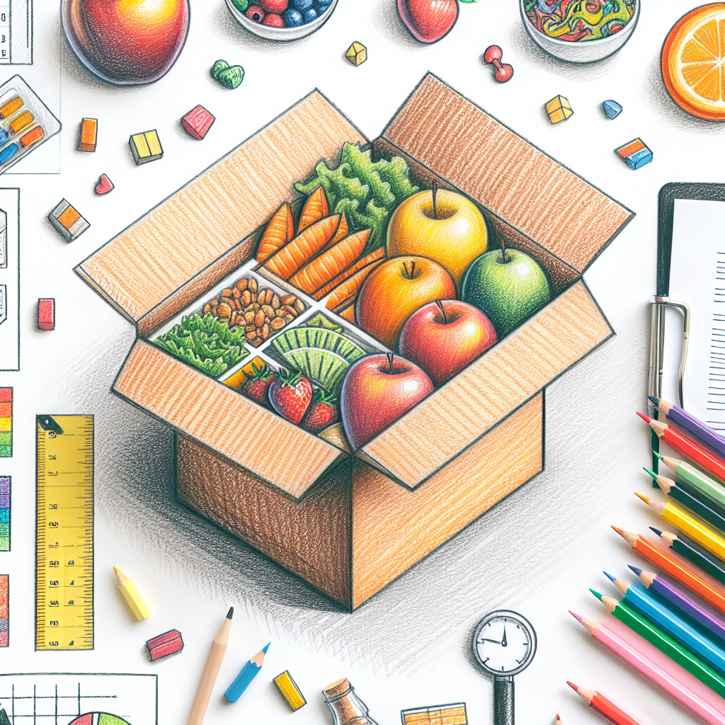 Pastelková ilustrace znázorňující téma: Zdravé stravování