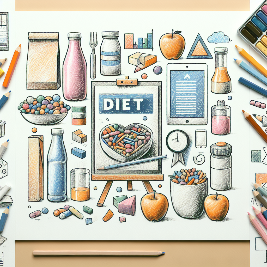 Pastelková ilustrace znázorňující téma: Stravování