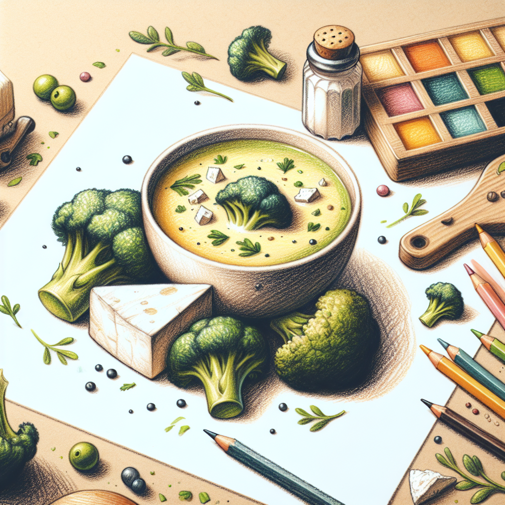 Pastelková ilustrace znázorňující téma: Recepty