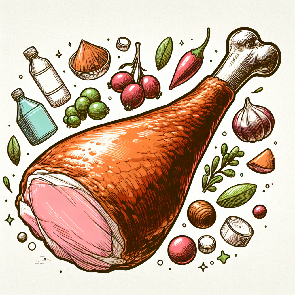Pastelková ilustrace znázorňující téma: Maso a recepty