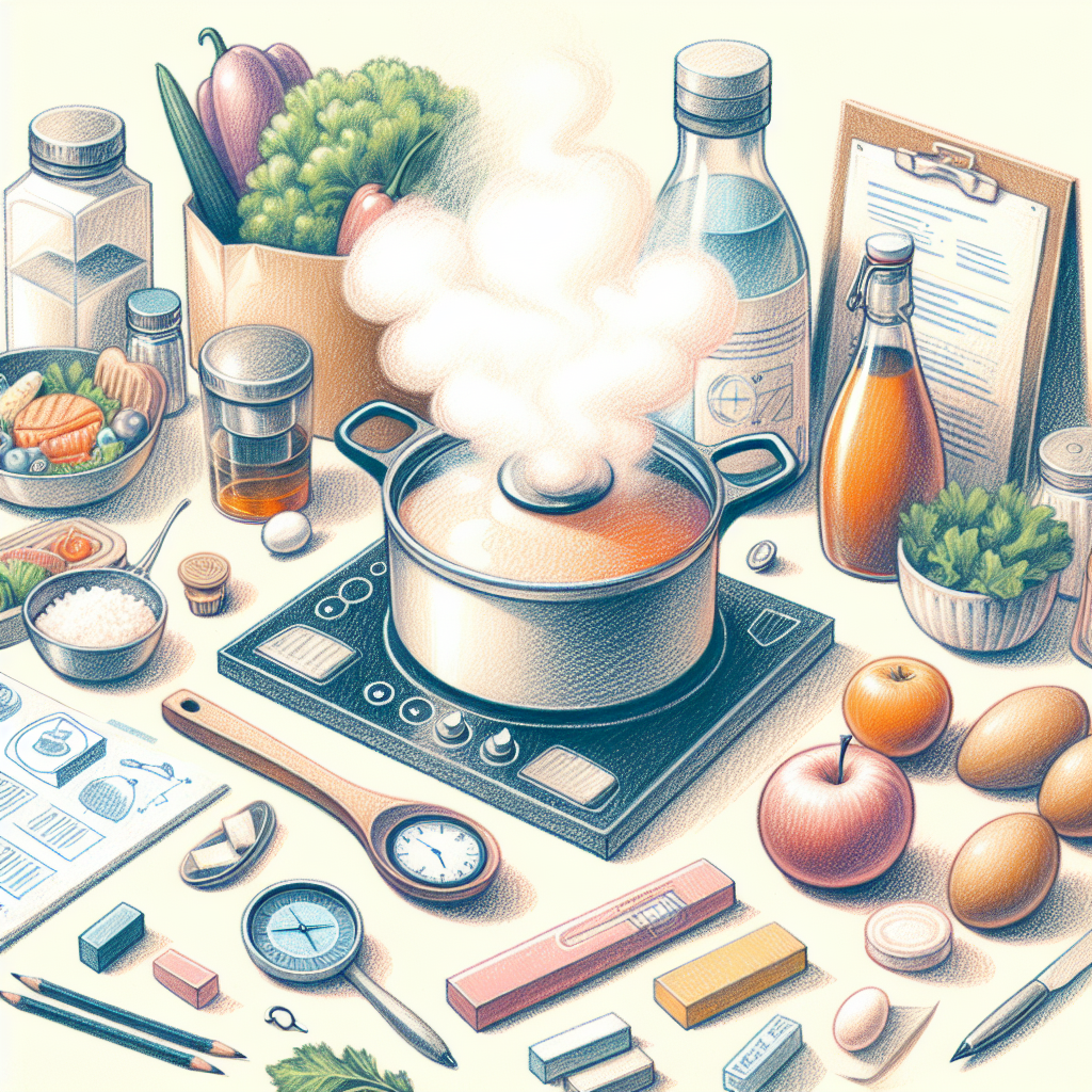 Pastelková ilustrace znázorňující téma: Kuchyně