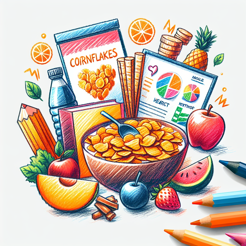 Pastelková ilustrace znázorňující téma: Jídlo a hubnutí
