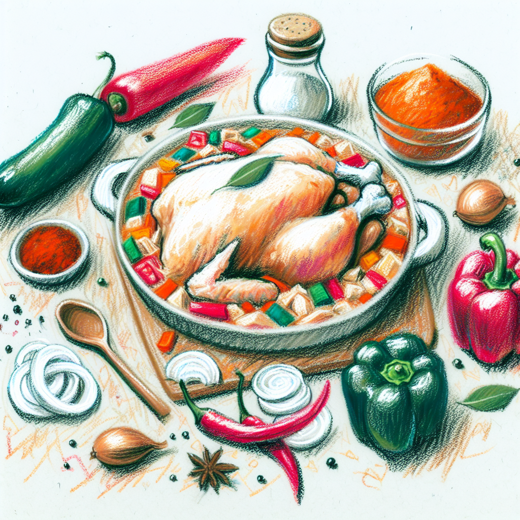 Pastelková ilustrace znázorňující téma: Česká kuchyně