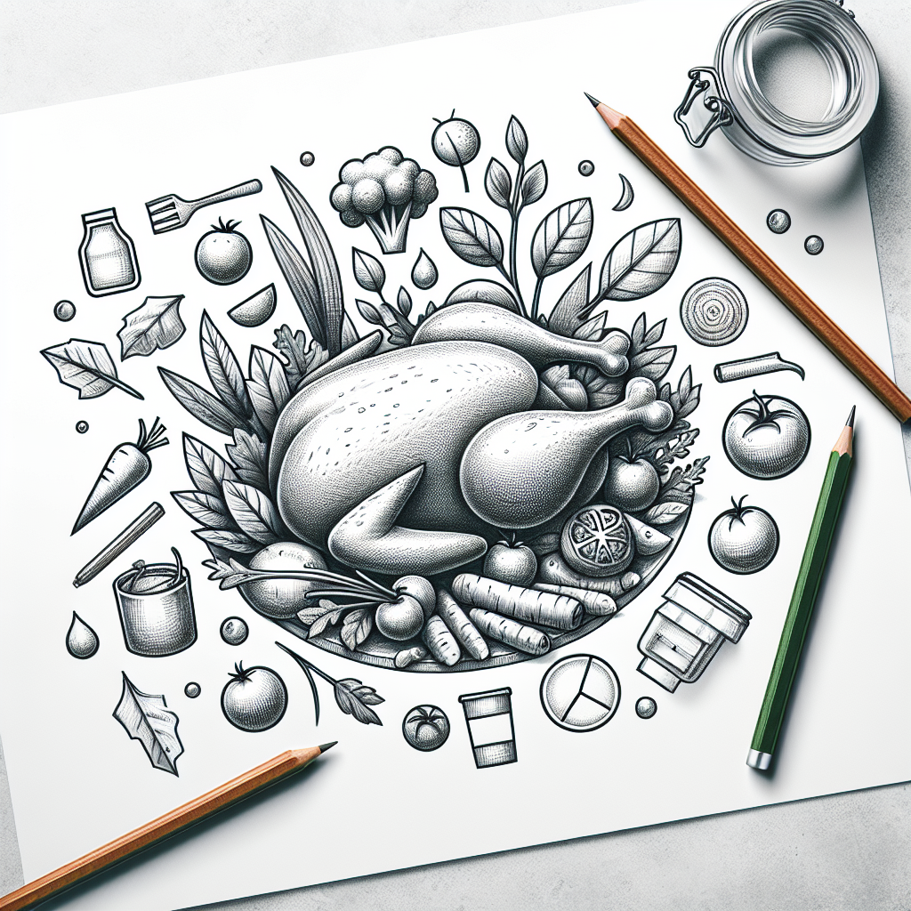 Pastelková ilustrace znázorňující téma: Recepty