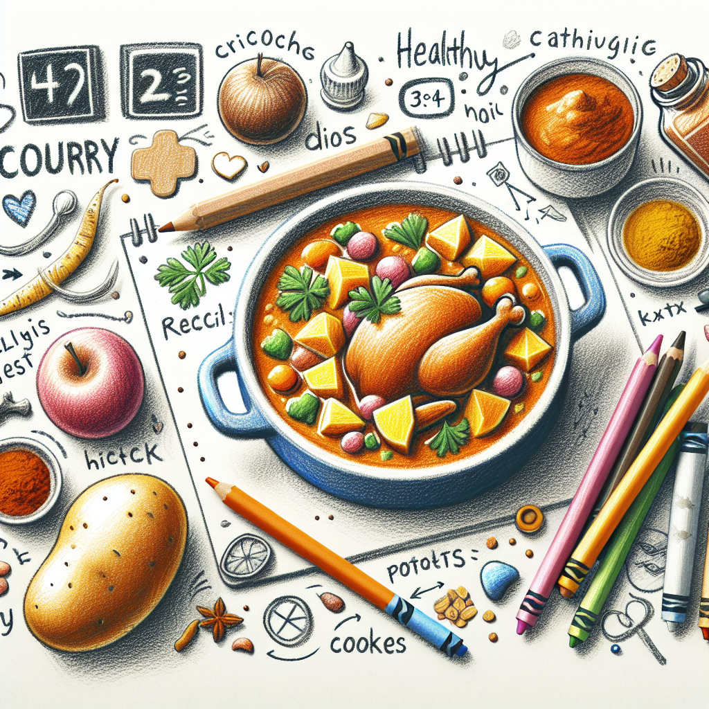 Pastelková ilustrace znázorňující téma: Kuchyně
