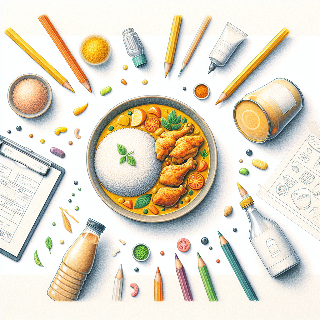 Pastelková ilustrace znázorňující téma: Kuchyně