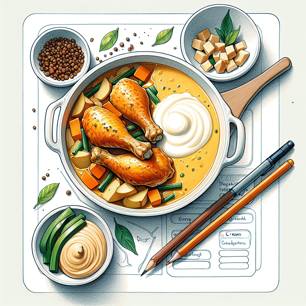 Pastelková ilustrace znázorňující téma: Recepty na jídlo