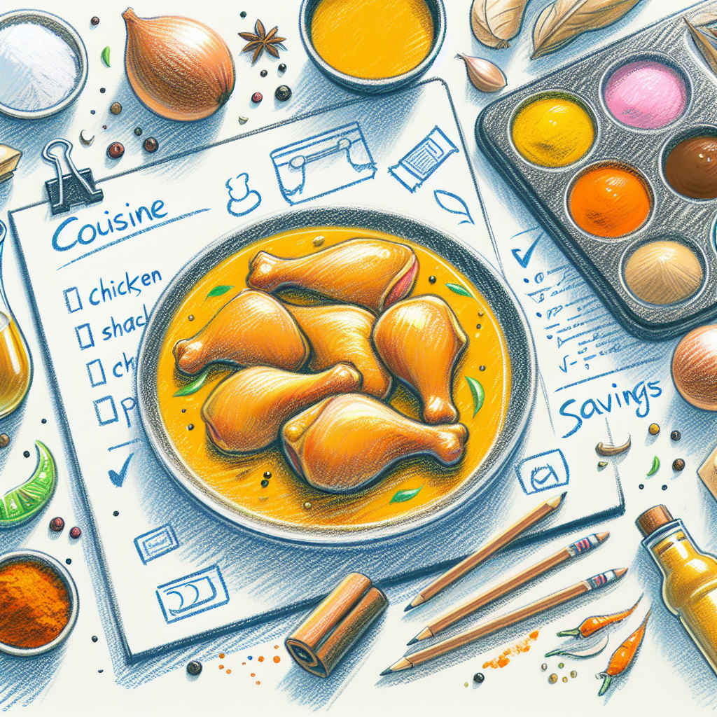 Pastelková ilustrace znázorňující téma: Kuchyně