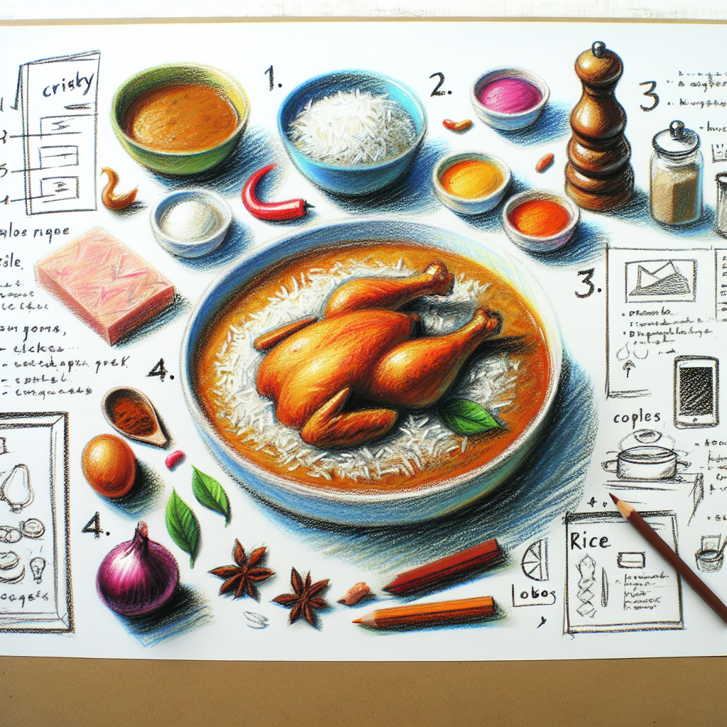 Pastelková ilustrace znázorňující téma: Recepty
