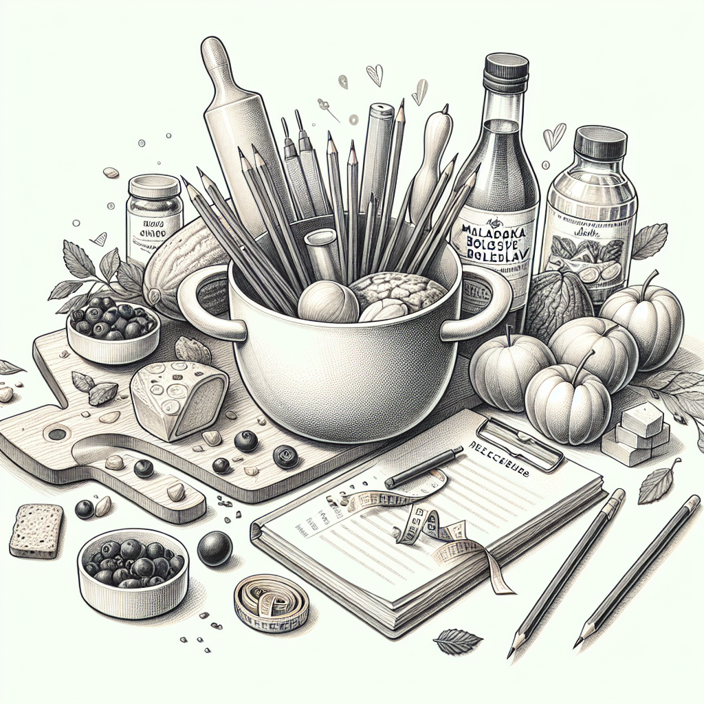 Pastelková ilustrace znázorňující téma: Kurzy vaření