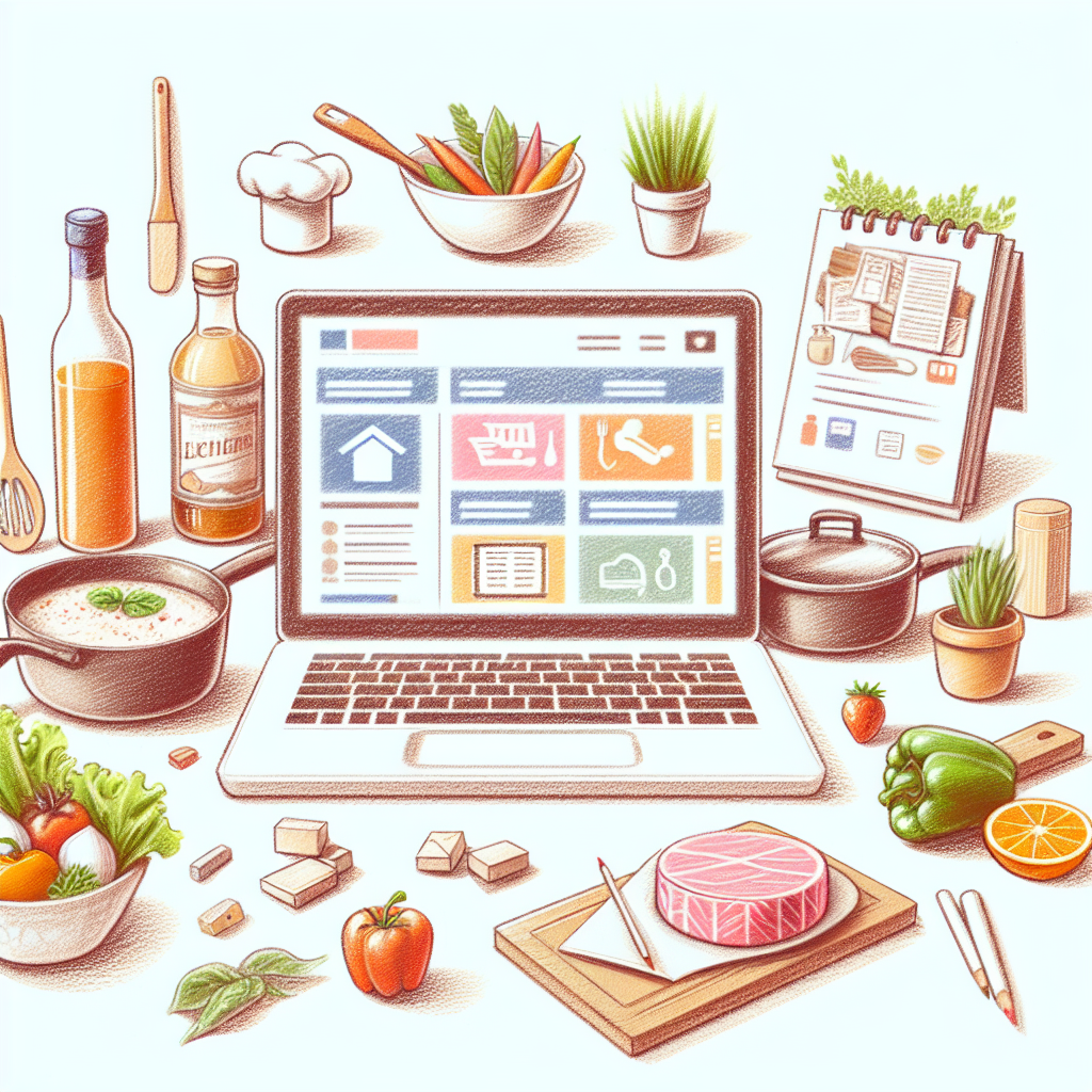 Pastelková ilustrace znázorňující téma: Vaření