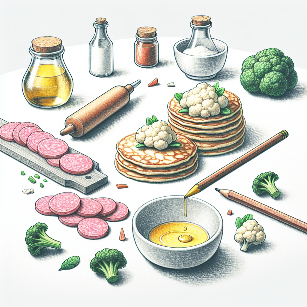 Pastelková ilustrace znázorňující téma: Recepty