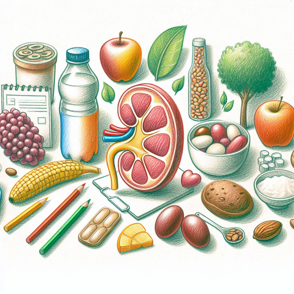 Pastelková ilustrace znázorňující téma: Zdraví ledvin