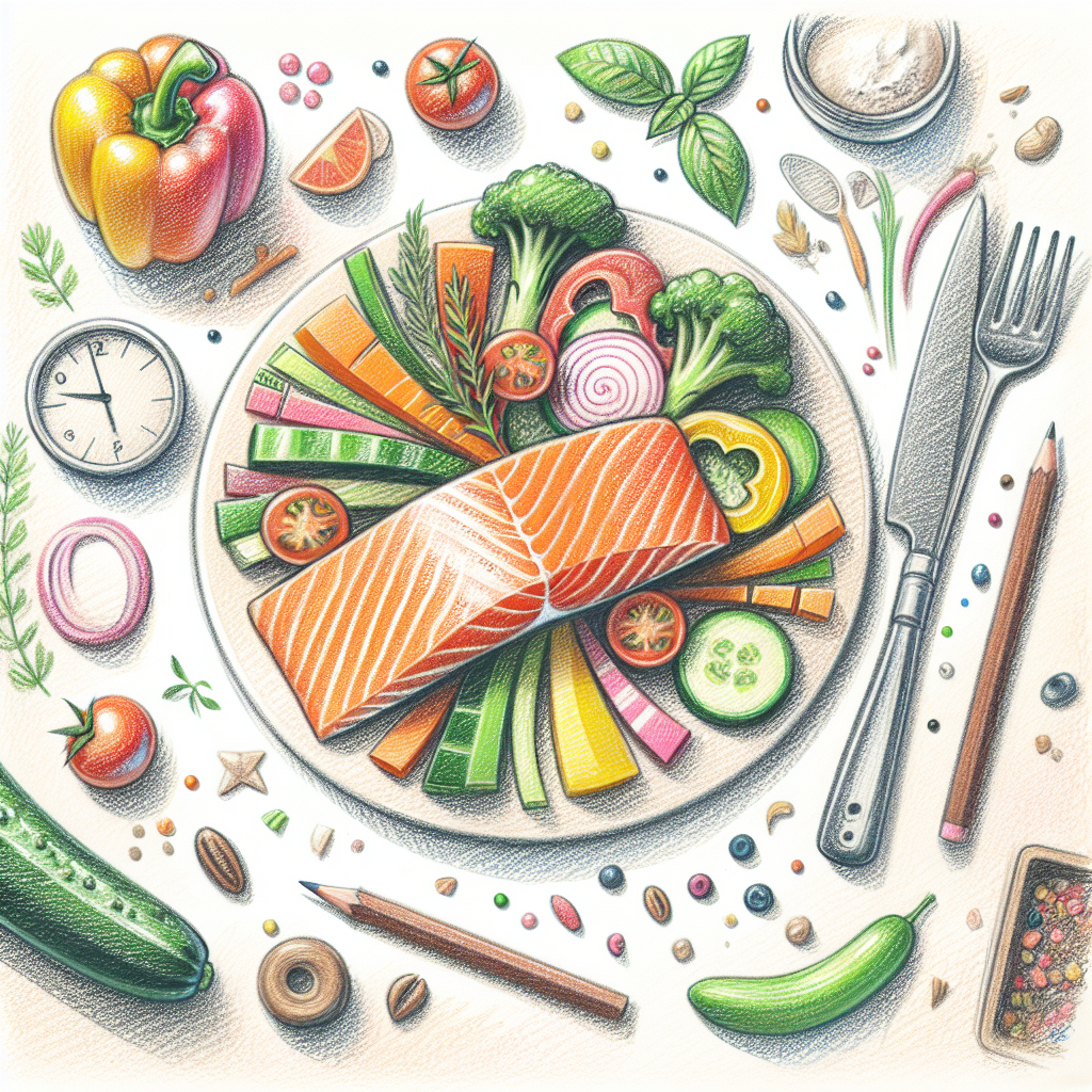 Pastelková ilustrace znázorňující téma: Recepty