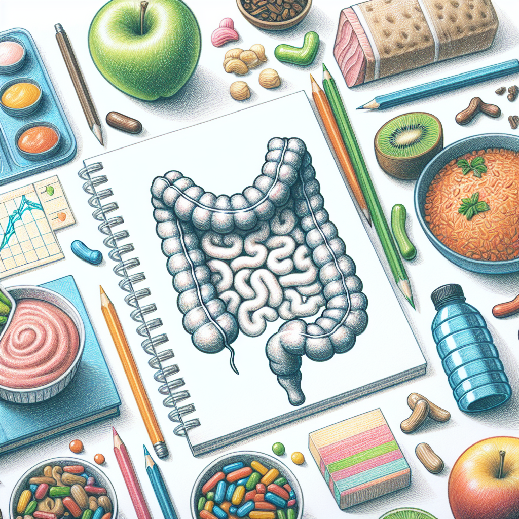 Pastelková ilustrace znázorňující téma: Výživa