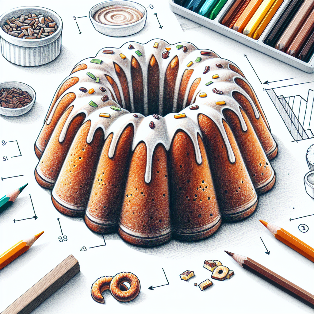 Pastelková ilustrace znázorňující téma: Pečení