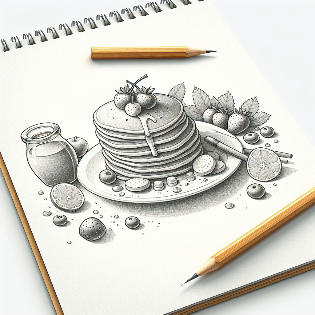 Pastelková ilustrace znázorňující téma: Kulinářství