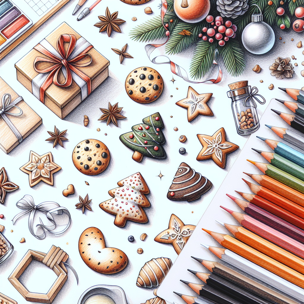 Pastelková ilustrace znázorňující téma: Recepty