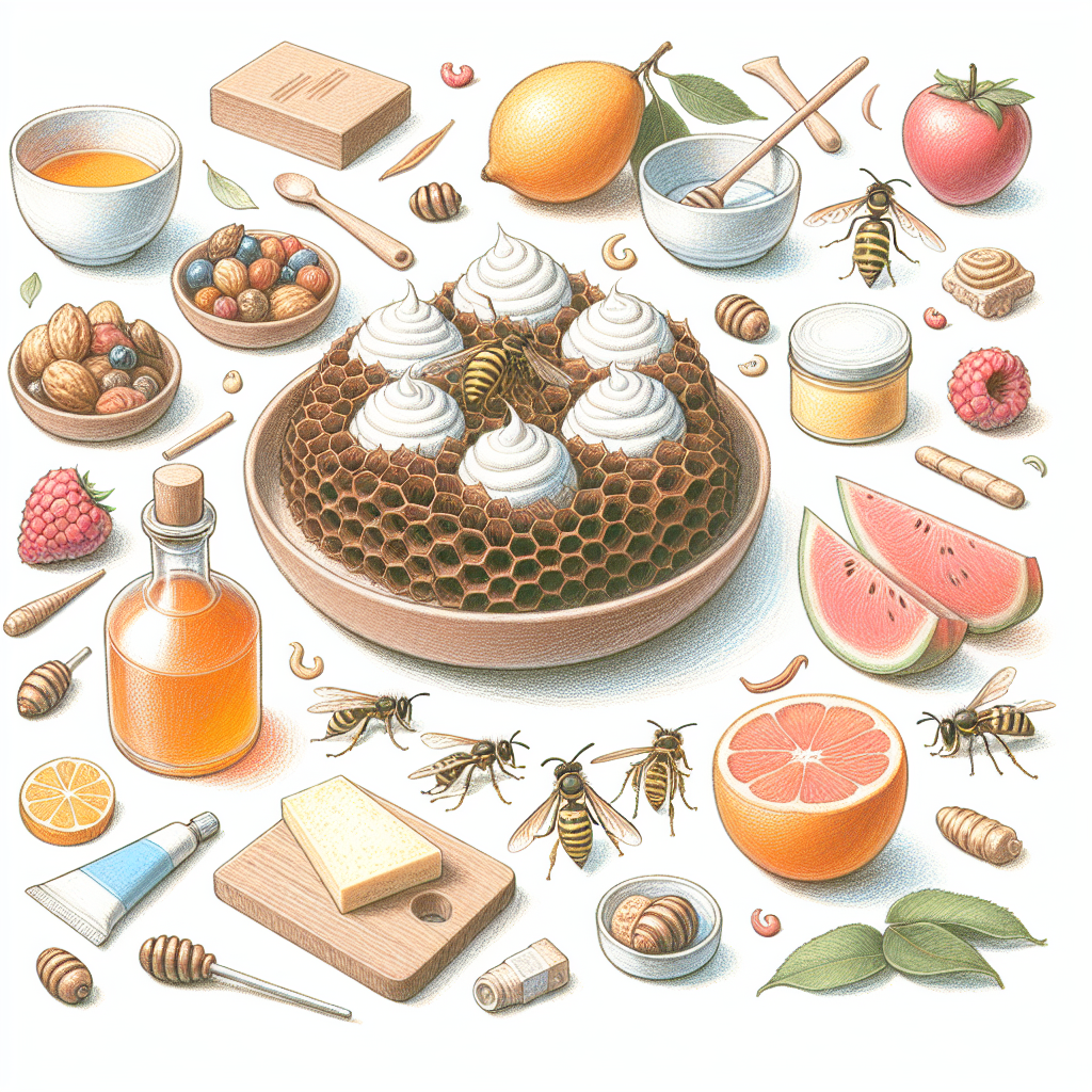 Pastelková ilustrace znázorňující téma: Dezerty
