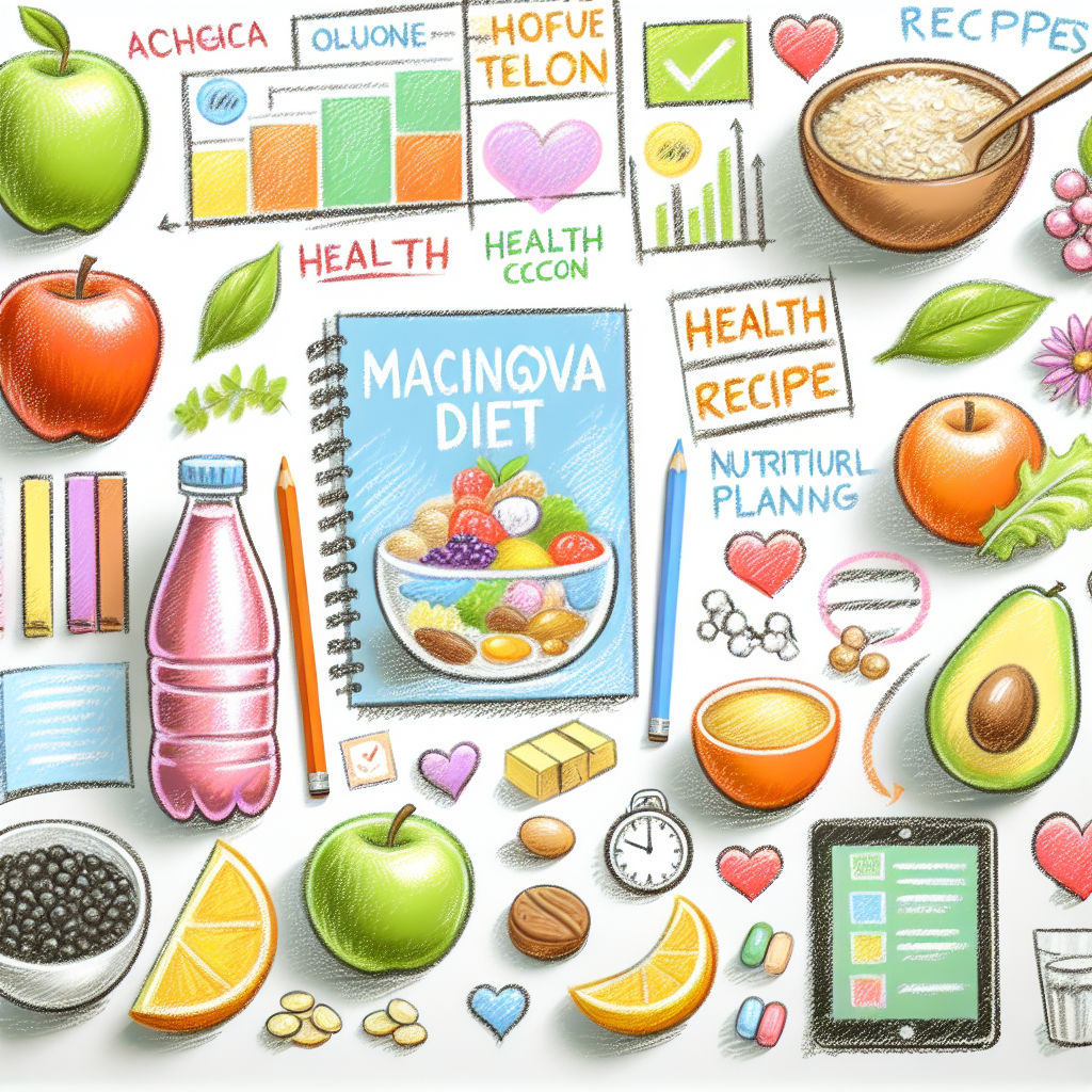Pastelková ilustrace znázorňující téma: Zdravé stravování