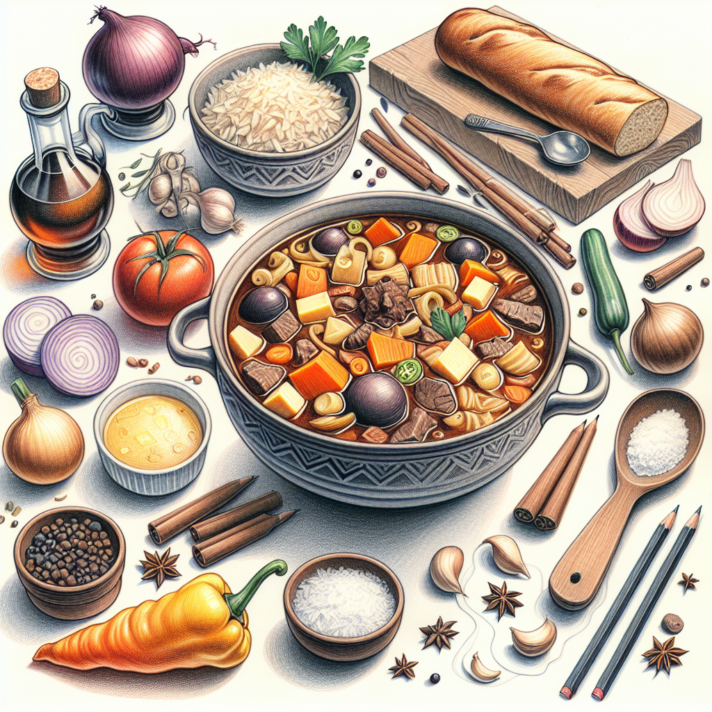 Pastelková ilustrace znázorňující téma: Recepty