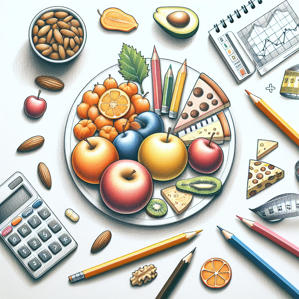 Pastelková ilustrace znázorňující téma: Diety a zdraví