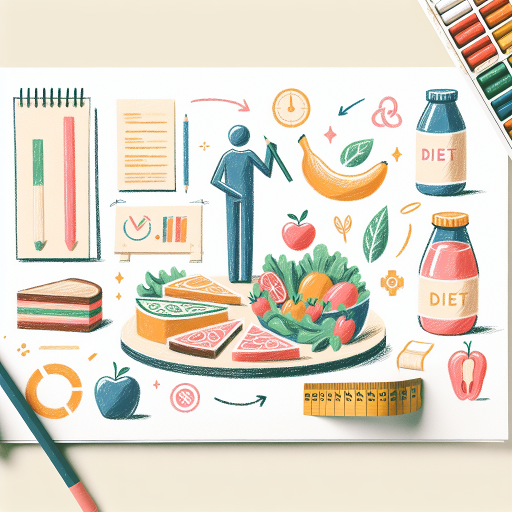 Pastelková ilustrace znázorňující téma: Zdravá výživa