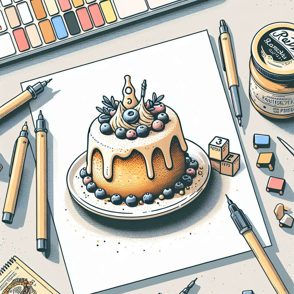 Pastelková ilustrace znázorňující téma: Recepty