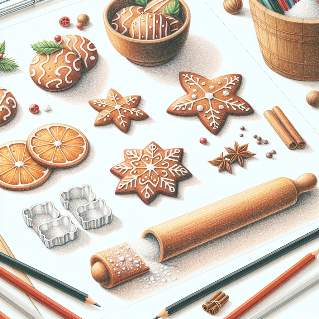 Pastelková ilustrace znázorňující téma: Recepty