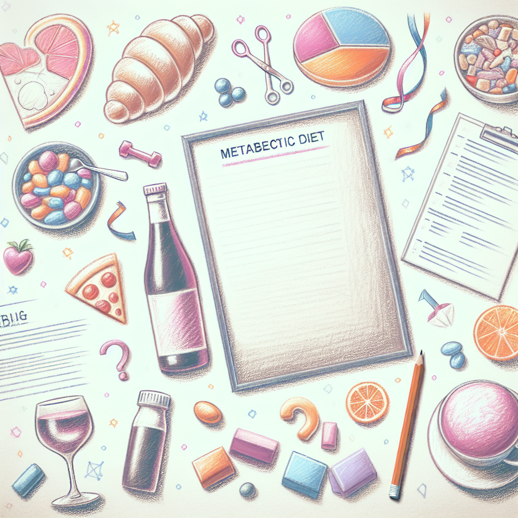 Pastelková ilustrace znázorňující téma: Diety a výživa