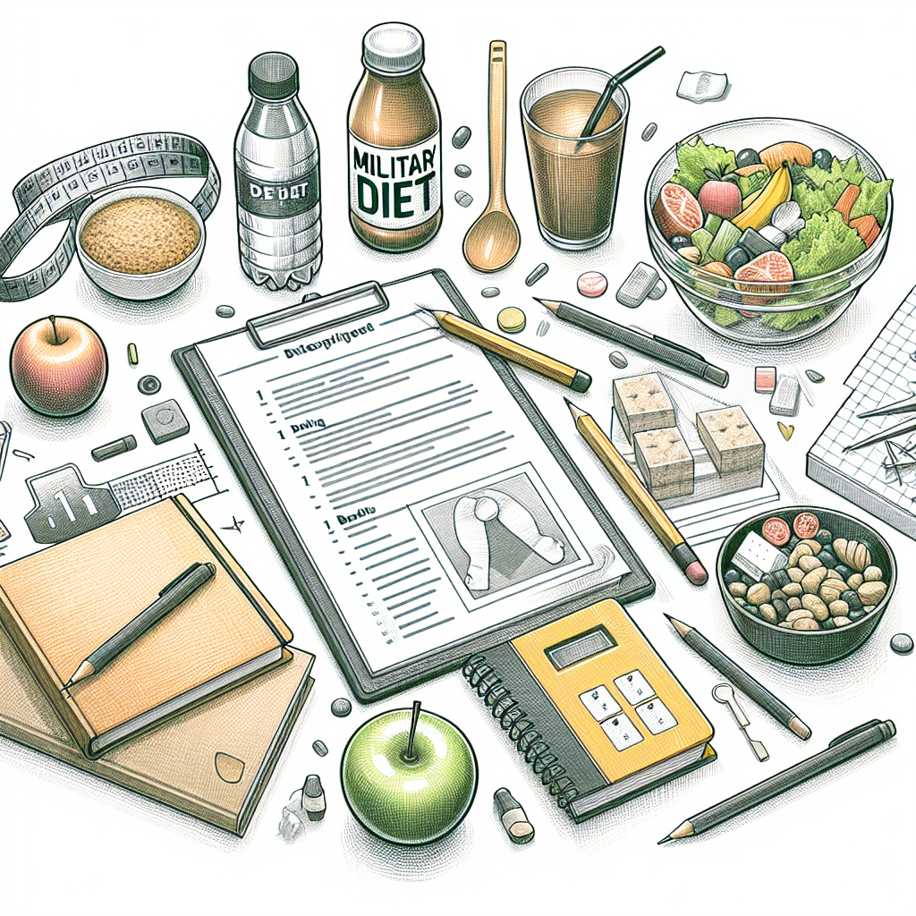 Pastelková ilustrace znázorňující téma: Diety